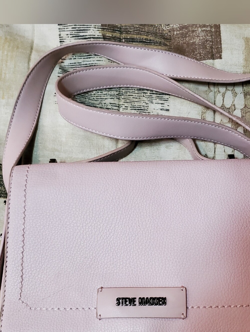 Steve Madden Pink Mauve Flap Shoulder Bag / Crossbody Satchel